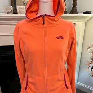 The North Face sweater jacket. Pockets and zipper front